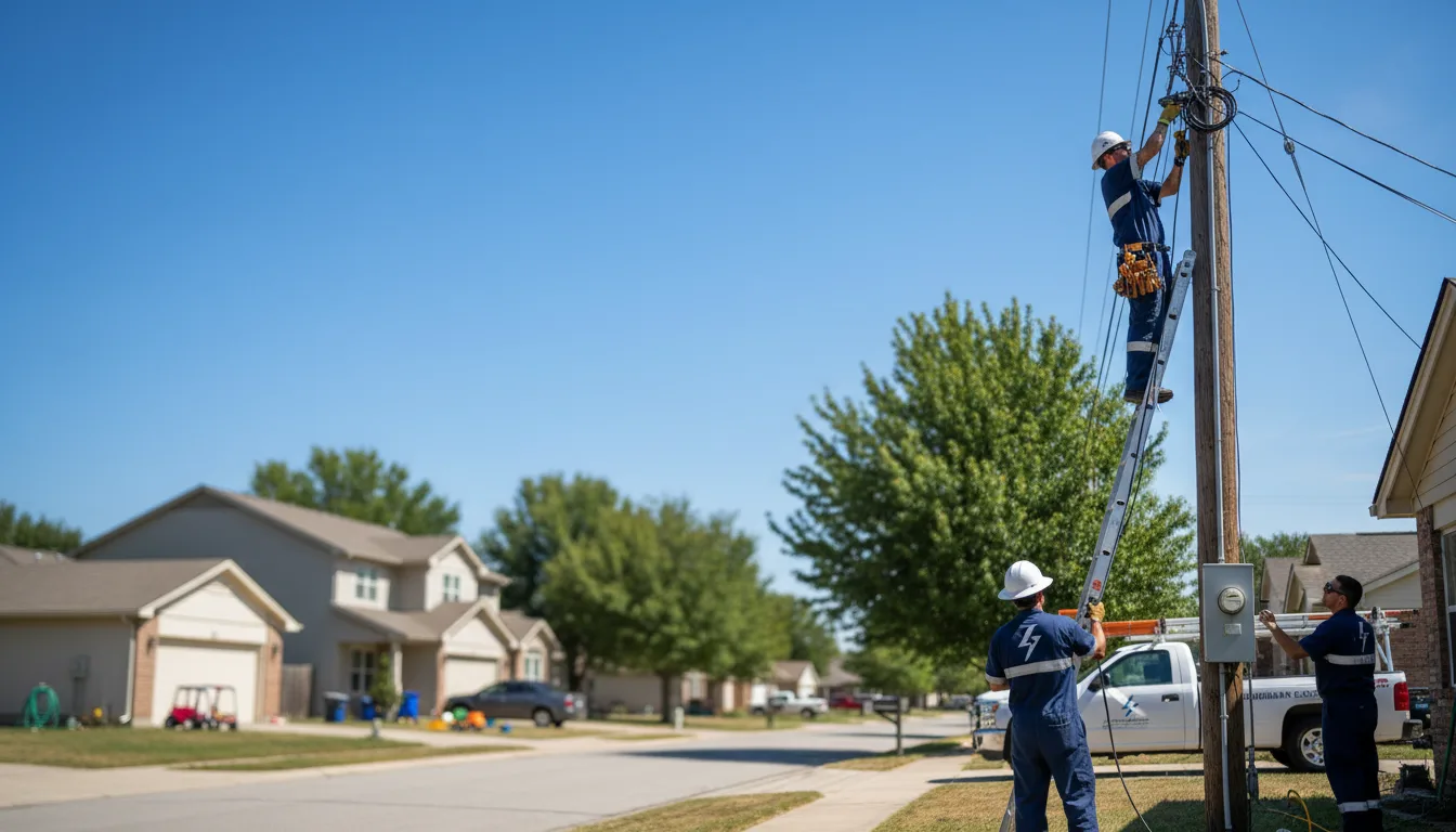 Residential electrician providing installation services in Lilburn, GA